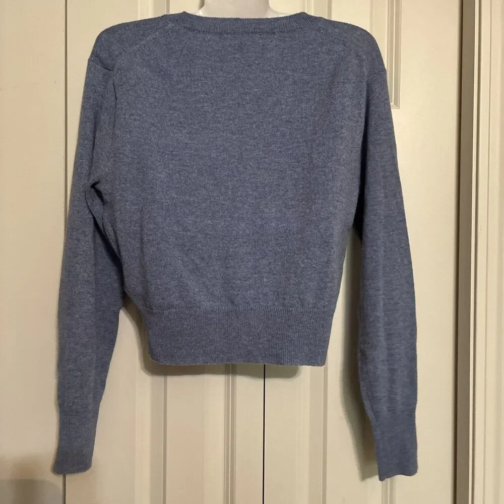 J. Crew Cashmere Blue V Neck Sweater